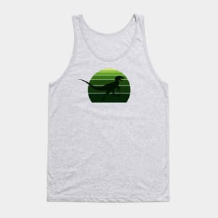 Raptor Retro 80's Design Green The Isle Tank Top